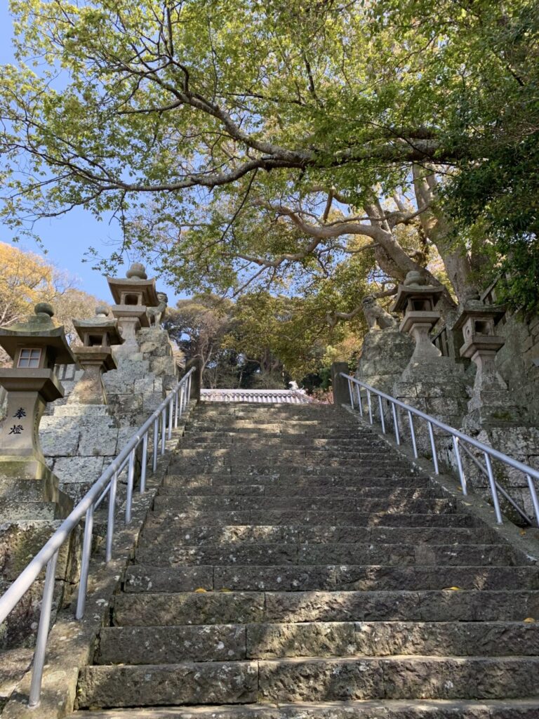 淡路島沼島八幡神社石段